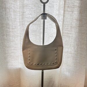 Studded Beige Hobo Bag from mango